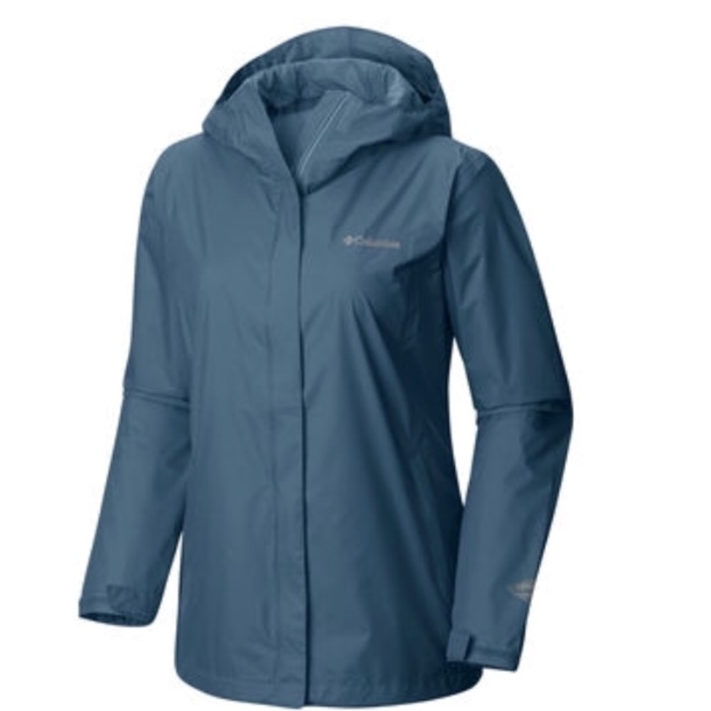 NWT Columbia waterproof raincoat w zip pockets
